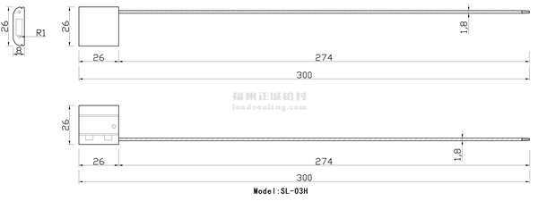 SL-03H钢丝封条尺寸