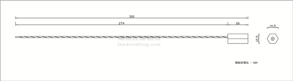 SL-06H钢丝封条尺寸