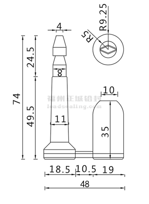 SL-01J高保封尺寸图