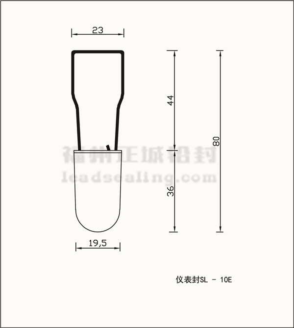 SL-10E挂锁封尺寸