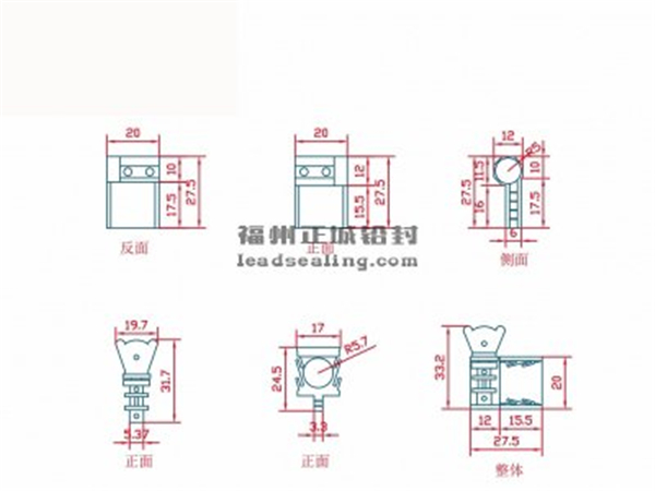 ZC-19E电子仪表封尺寸图