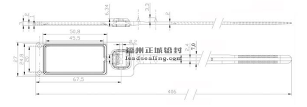 SL-10F电子塑料扎带尺寸图